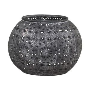 Zinkový kovový vintage svícen Vire zinc - Ø 11*9 cm 71575-00 obraz