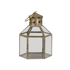 Bronzová antik kovová lucerna Churche - 16*14*22cm 25514-13 obraz