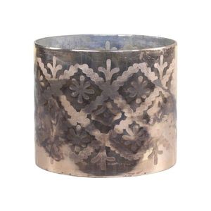 Mocca antik skleněný svícen na čajovou svíčku Grindi - Ø 20*17 cm 74125-20 obraz