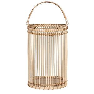 Přírodní dřevěná lucerna Bamboo - Ø16*25cm 25501-00 obraz