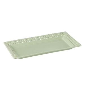 Zelený keramický servírovací podnos Hella Pastel Green - 32*17*3 cm 34672 obraz