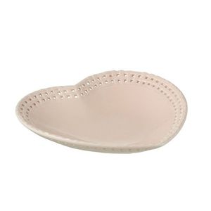 Růžový keramický talíř / miska ve tvaru srdce Hella Pastel Pink - 22*22*4 cm 34697 obraz