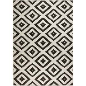 Černo-krémový venkovní koberec NORTHRUGS Malta, 80 x 150 cm obraz