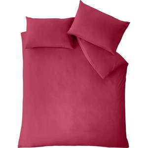 Tmavě růžové povlečení na dvoulůžko 200x200 cm So Soft Easy Iron – Catherine Lansfield obraz