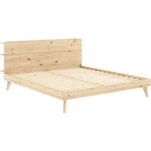 Dvoulůžková postel z borovicového dřeva s roštem 180x200 cm Retreat – Karup Design obraz