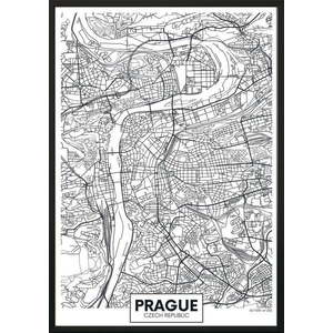 Obraz 50x70 cm Map Prague – DecoKing obraz