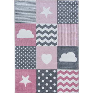 Růžovo-šedý dětský koberec 120x170 cm Kids – Ayyildiz Carpets obraz