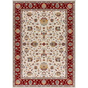 Červeno-krémový koberec 140x200 cm Classic – Universal obraz