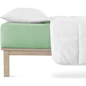 Zelené napínací prostěradlo jersey 200x200 cm Boxspring – Andrea Simone obraz