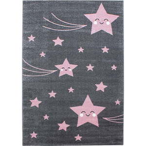 Růžovo-šedý dětský koberec 140x200 cm Kids – Ayyildiz Carpets obraz