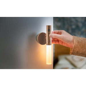 Hnědé LED nástěnné svítidlo na USB Baton – Gingko obraz
