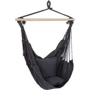 Černé polstrované závěsné zahradní křeslo Tobago – Garden Pleasure obraz