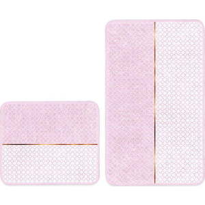 Růžové koupelnové předložky v sadě 2 ks 60x100 cm – Mila Home obraz