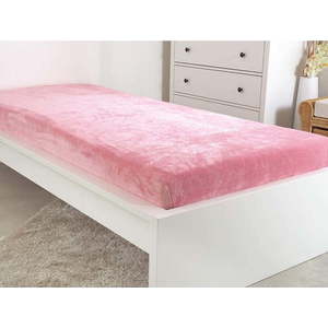 Růžové prostěradlo z mikroflanelu 180x200 cm Exclusive – B.E.S. obraz
