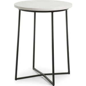 Kulatý odkládací stolek s mramorovou deskou ø 41 cm Bryson – Kave Home obraz