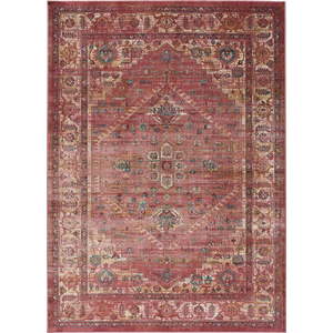 Červený koberec z viskózy Universal Vintage Retro, 160 x 230 cm obraz