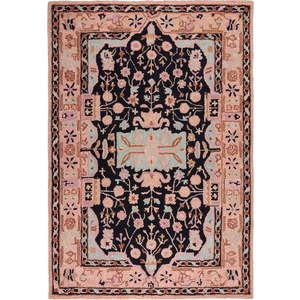 Růžový ručně tkaný vlněný koberec 160x230 cm Blossom Traditional – Flair Rugs obraz