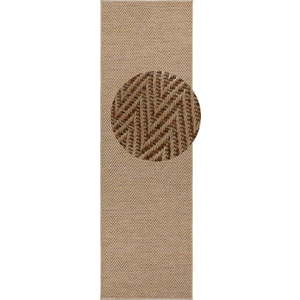 Hnědý běhoun BT Carpet Nature 500, 80 x 500 cm obraz