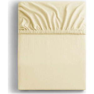Krémové napínací prostěradlo jersey 200x200 cm Amber – Restilo obraz