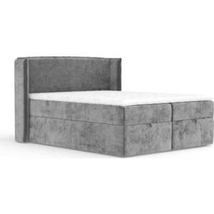 Šedá boxspring postel s úložným prostorem 180x200 cm Passion – Maison de Rêve obraz