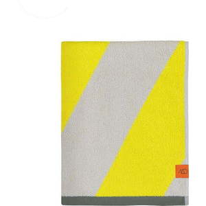Žlutá froté osuška z bio bavlny 70x133 cm Diagonal – Mette Ditmer Denmark obraz