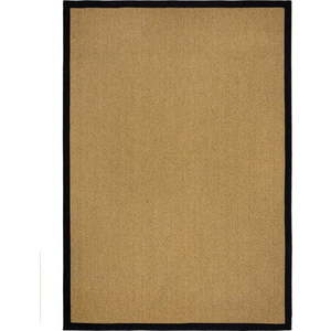 Vnitřní a venkovní koberec v černé a světle hnědé barvě 160x230 cm Sisal Look – Flair Rugs obraz