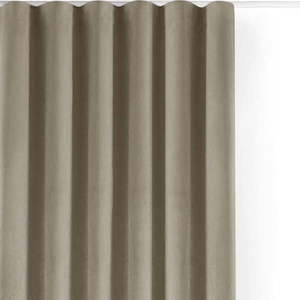 Béžový sametový dimout závěs 530x175 cm Velto – Filumi obraz