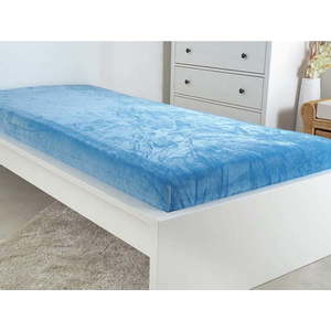 Modré prostěradlo z mikroflanelu 90x200 cm Exclusive – B.E.S. obraz