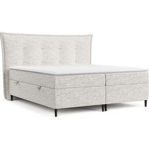 Světle šedá boxspring postel s úložným prostorem 180x200 cm Sinai – Maison de Rêve obraz