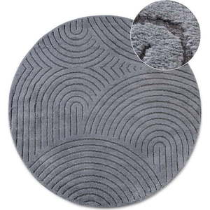 Antracitový kulatý koberec ø 160 cm Panglao New York Anthracite – Elle Decoration obraz