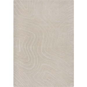 Krémový ručně tkaný vlněný koberec 160x230 cm Mesmerise Natural – Flair Rugs obraz