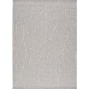 Šedý venkovní koberec Universal Hibis Line, 160 x 230 cm obraz