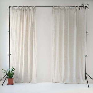 Krémová záclona 130x300 cm Daytime – Linen Tales obraz