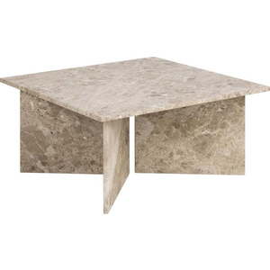 Béžový mramorový konferenční stolek 90x90 cm Vega – Actona obraz
