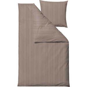 Damaškové povlečení taupe na jednolůžko/prodloužené 140x220 cm Noble – Södahl obraz