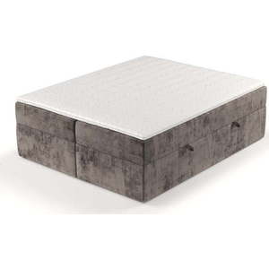 Hnědá boxspring postel s úložným prostorem 160x200 cm Yoko – Maison de Rêve obraz