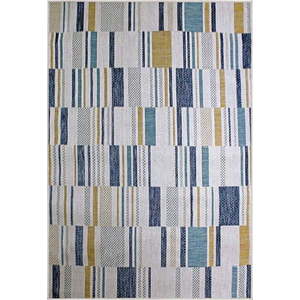 Žluto-modrý vnitřní a venkovní koberec 160x230 cm Rosco Geo – Flair Rugs obraz