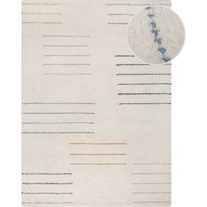 Krémový ručně tkaný vlněný koberec 160x230 cm Dottie Geometric – Flair Rugs obraz
