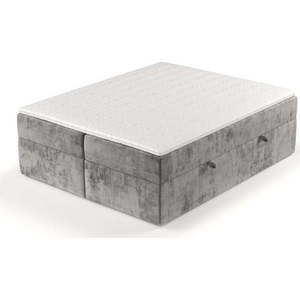 Šedá boxspring postel s úložným prostorem 160x200 cm Yoko – Maison de Rêve obraz