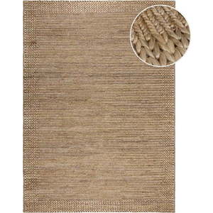 Ručně tkaný kenafový koberec v přírodní barvě 160x230 cm Drew Border – Flair Rugs obraz