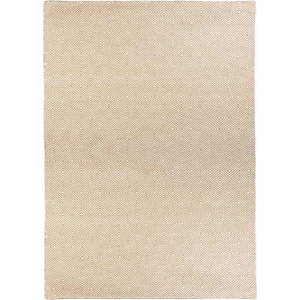 Krémový oboustranný venkovní koberec z recyklovaného plastu Green Decore Solitaire, 90 x 150 cm obraz