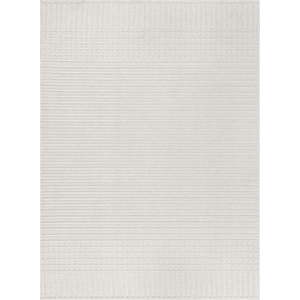 Bílý pratelný koberec z žinylky 200x320 cm Elton – Flair Rugs obraz