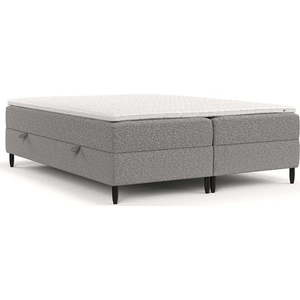 Šedá boxspring postel s úložným prostorem 160x200 cm Malte – Maison de Rêve obraz