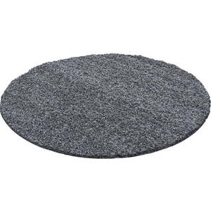 Tmavě šedý kulatý koberec ø 120 cm Life – Ayyildiz Carpets obraz