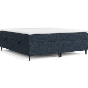Tmavě modrá boxspring postel s úložným prostorem 200x200 cm Araya – Maison de Rêve obraz