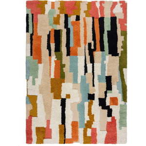 Ručně tkaný vlněný koberec 160x230 cm Zagora Geo Shaggy – Flair Rugs obraz