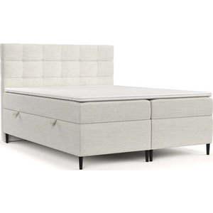 Krémová boxspring postel s úložným prostorem 160x200 cm Urbaneo – Maison de Rêve obraz