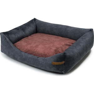 Vínovo-tmavě šedý pelíšek pro psa 75x85 cm SoftBED Eco L – Rexproduct obraz