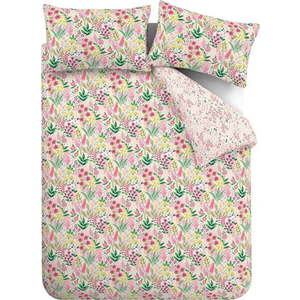 Růžové povlečení na dvoulůžko 200x200 cm Tilly Floral – Catherine Lansfield obraz