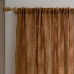 Hnědá záclona 140x229 cm Muscat Waffle – Pineapple Elephant obraz